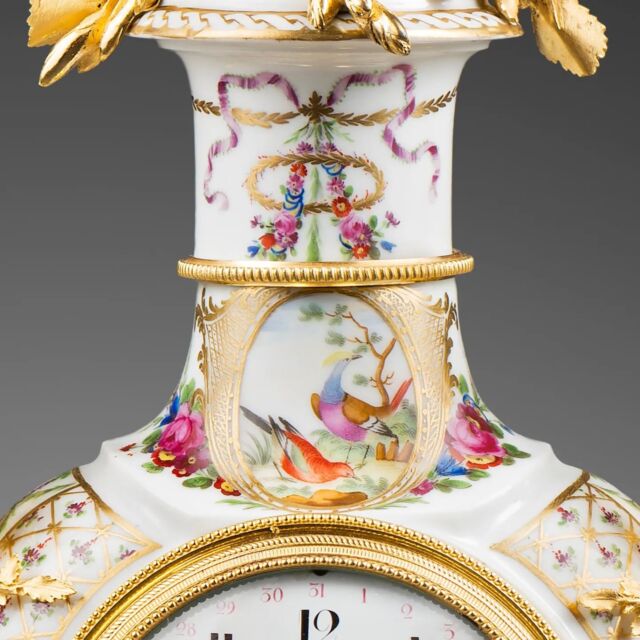 Have you heard of the Queen’s Porcelain Manufactory?

Established in the 1770s on Rue Thiroux, this private factory obtained the protection of Marie Antoinette in 1778 and settled the warehouse at the boutique of Parisian luxury goods dealer Granchez, who himself was appointed “Jeweller to the Queen”. The porcelain “of the Queen” was reputed for its refined decoration featuring floral motifs treated in a natural manner. 
___________

Detail of a hard-paste porcelain and gilt bronze mantel clock, movement by François-Louis Godon, Louis XVI period, 1786.


#clock #timepiece #horology #hautehorlogerie #watchcollector #porcelain #porcelainart #antique #antiquesforsale #masterpiece #collection #connoisseur #decorativeart #18thcentury #louisxvi #design #france #antiquedealersofinstagram #收藏品 #古董 #agencephar #lapendulerie